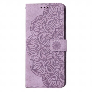 Etui Folio do Samsung Galaxy S23 Plus 5G z Łańcuch Paskowata Mandala