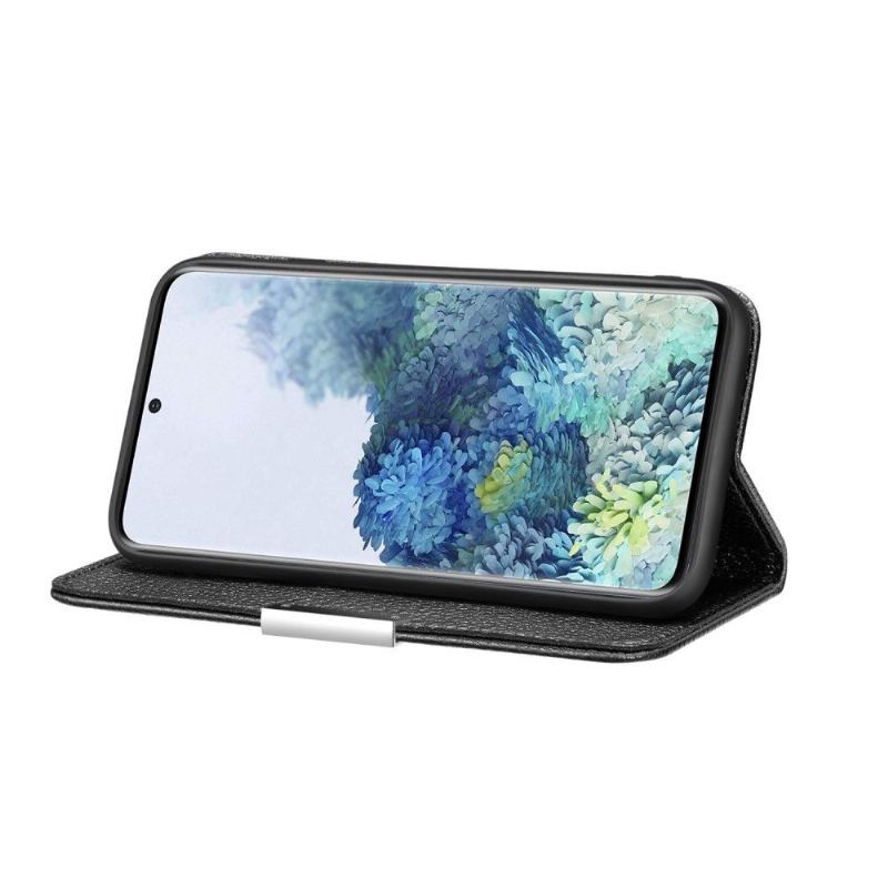 Etui Na Telefon do Samsung Galaxy S20 Plus Etui Folio Ziarnista Sztuczna Skóra