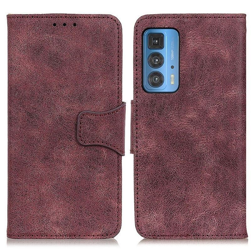 Case do Motorola Edge 20 Pro Biznes Edouard Faux Leather Vintage