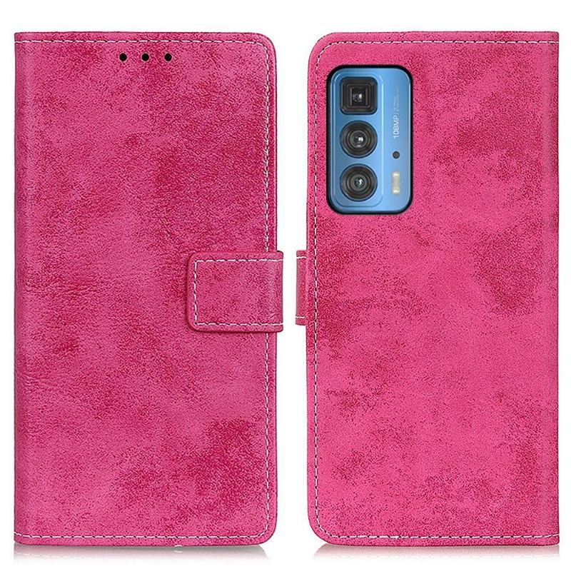 Etui Folio do Motorola Edge 20 Pro Classic Cyrius Faux Leather Vintage