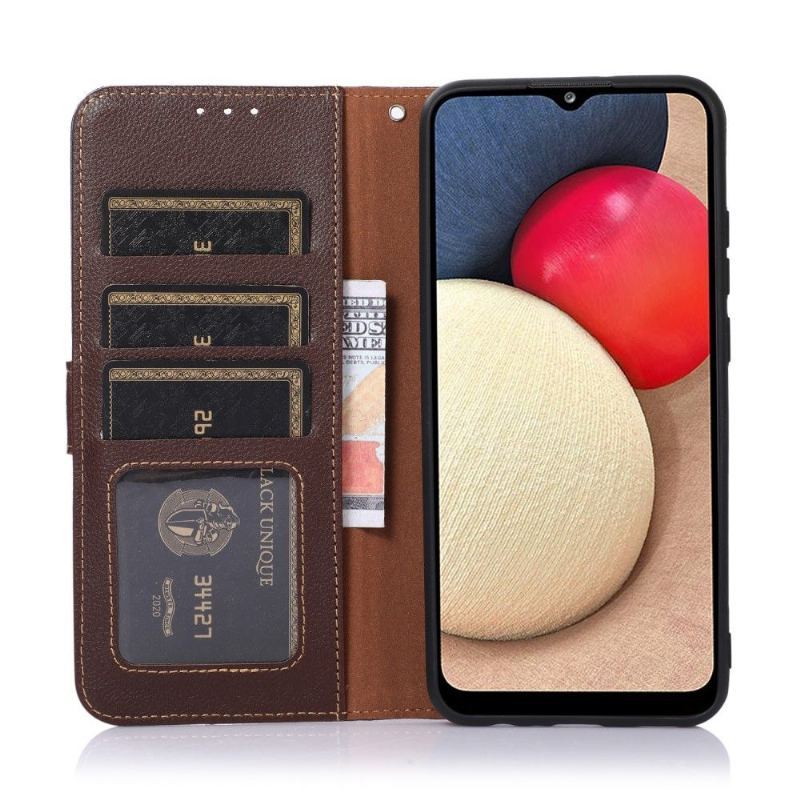 Etui Folio do Motorola Edge 20 Pro Classic Khazneh Odsłonięte Szwy