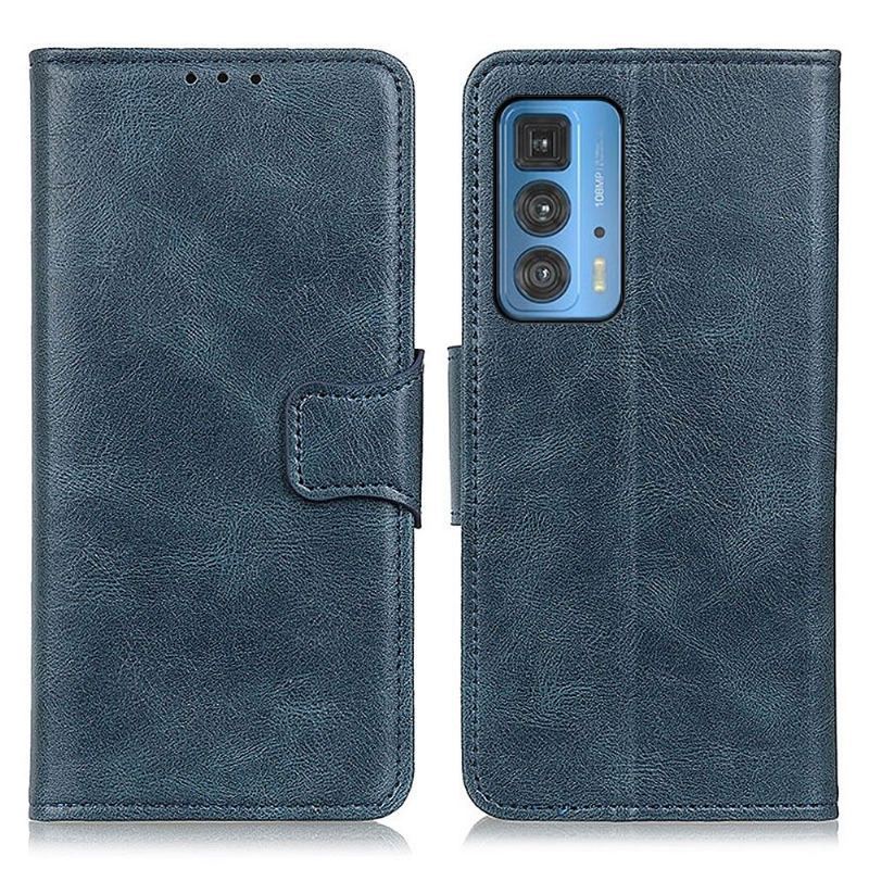 Etui Folio do Motorola Edge 20 Pro Skórzany Futerał Faux Leather Folio Stand Funkcja