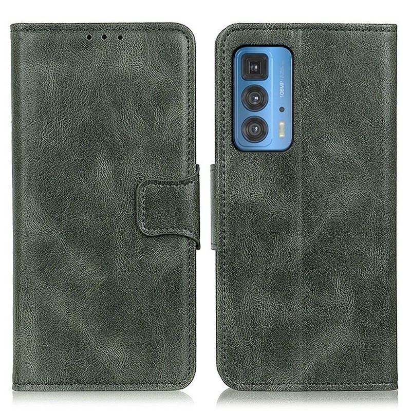 Etui Folio do Motorola Edge 20 Pro Skórzany Futerał Faux Leather Folio Stand Funkcja