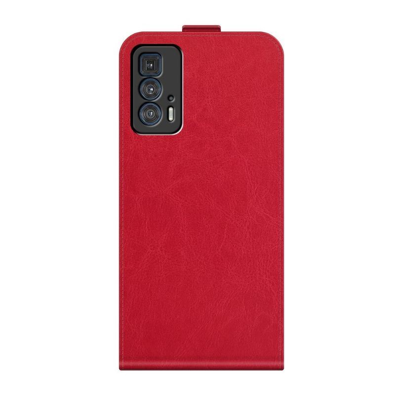 Etui Folio do Motorola Edge 20 Pro Skórzany Futerał Ze Sztucznej Skóry W Pionie