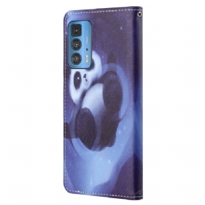 Etui Na Telefon Pokrowce do Motorola Edge 20 Pro Biznes Panda