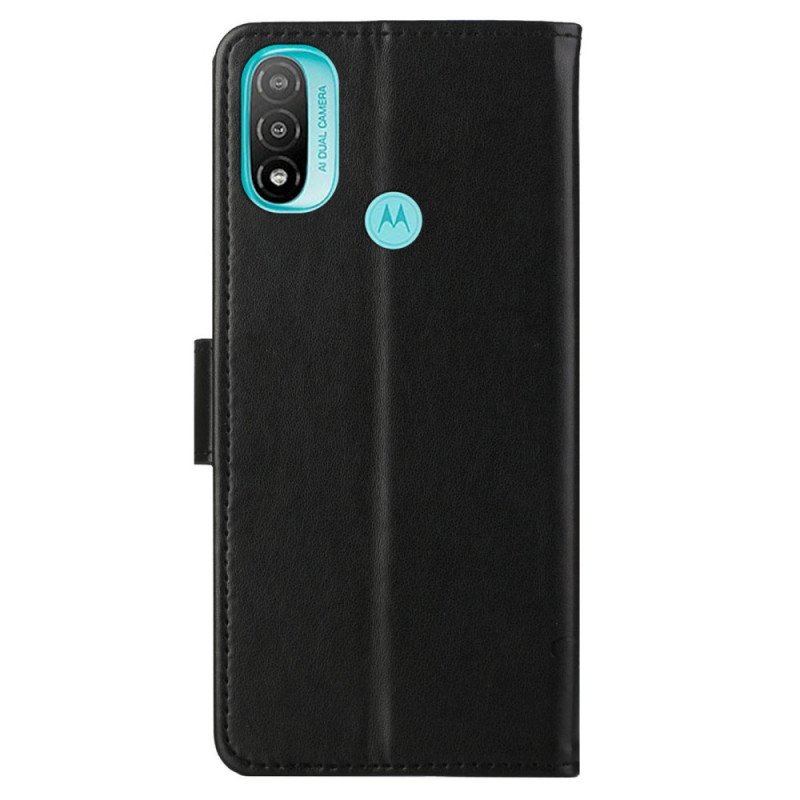 Etui Folio do Moto G71 5G Azjatyckie Motyle I Kwiaty