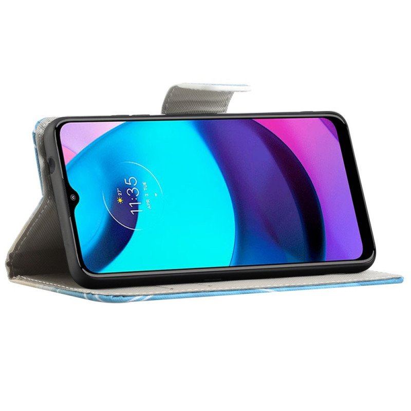 Etui Folio do Moto G71 5G Kamuflaż Wojskowy