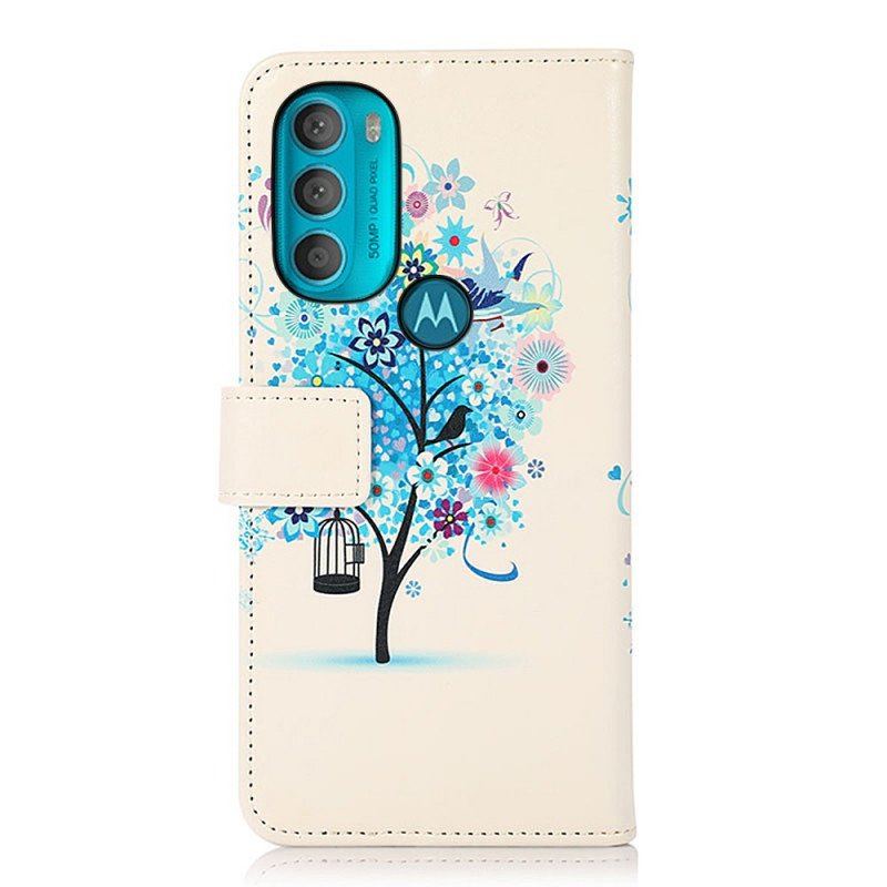 Etui Folio do Moto G71 5G Kwitnące Drzewo