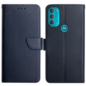 Etui Folio do Moto G71 5G Prawdziwa Skóra Nappa