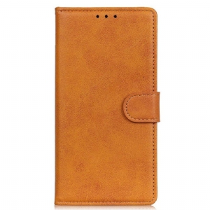 Etui Folio do Moto G71 5G Retro Matowy Efekt Skóry