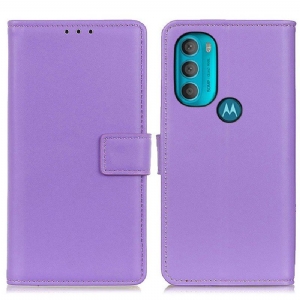 Etui Folio do Moto G71 5G Zwykła Sztuczna Skóra