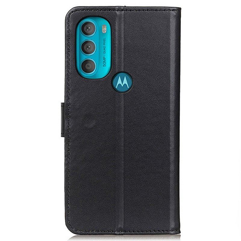 Etui Folio do Moto G71 5G Zwykła Sztuczna Skóra