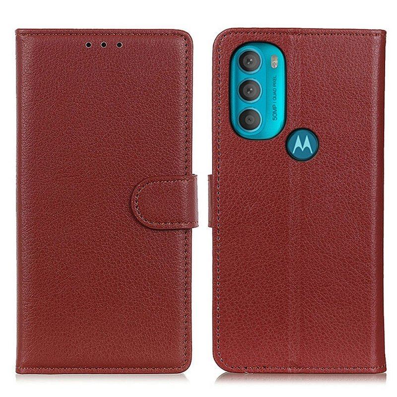 Etui Na Telefon Pokrowce do Moto G71 5G Tradycyjnie Liczi