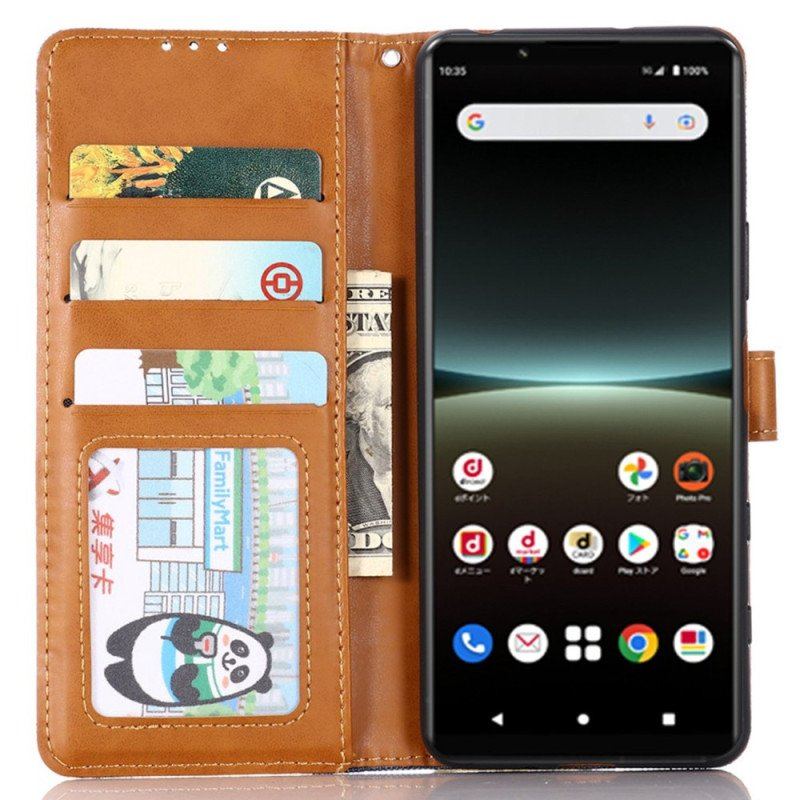 Etui Folio do Sony Xperia 5 IV Dżinsy