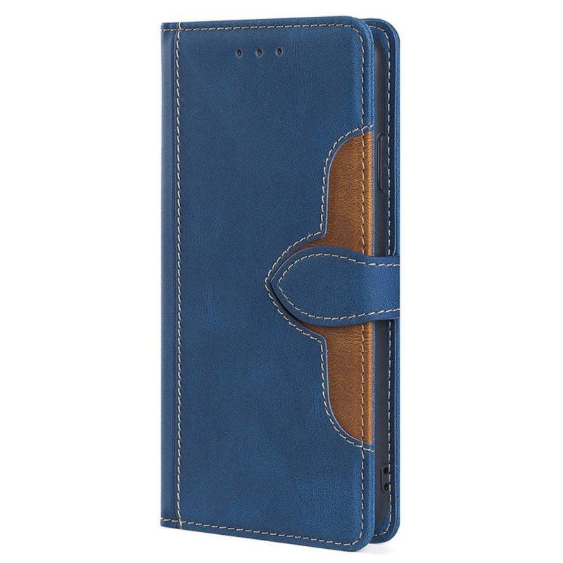 Etui Folio do Sony Xperia 5 IV Dwukolorowy Kwiatowy