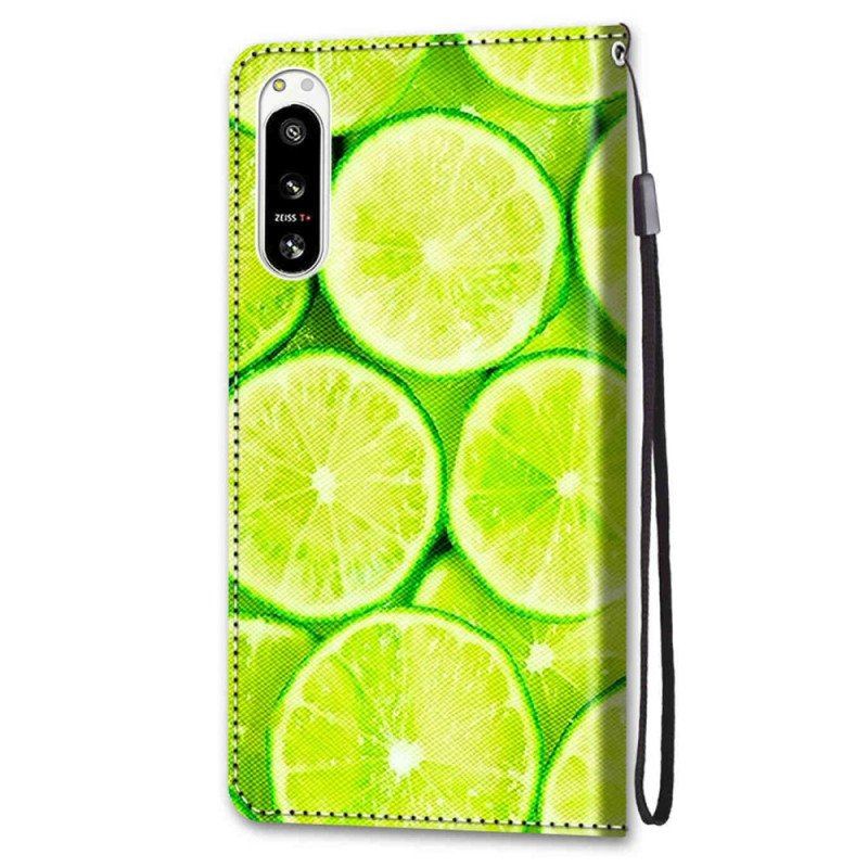 Etui Folio do Sony Xperia 5 IV Limonki