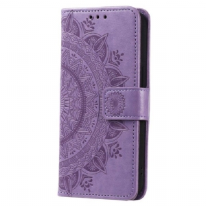 Etui Folio do Sony Xperia 5 IV z Łańcuch Mandala Słoneczna Na Ramiączkach