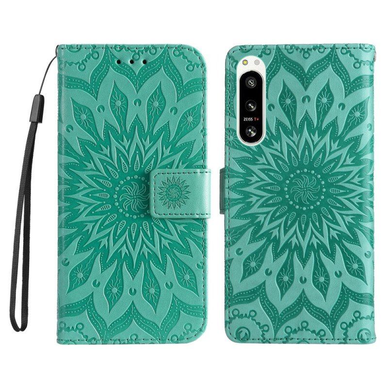 Etui Na Telefon Pokrowce do Sony Xperia 5 IV Mandala Sun Ze Smyczą