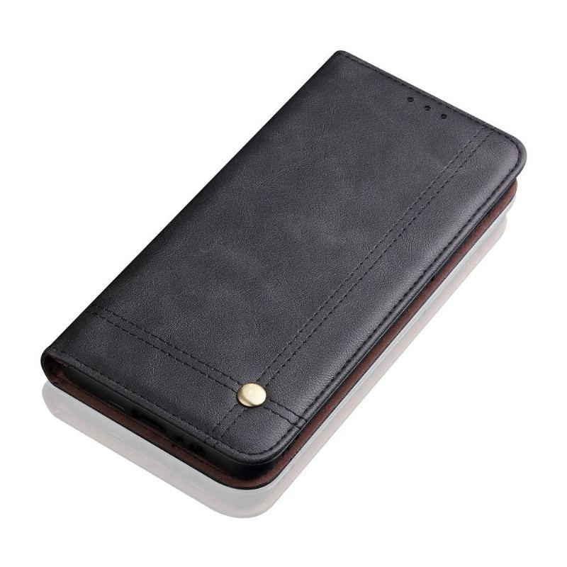 Etui Folio do Oppo A72 Classic Niebiańska Sztuczna Skóra