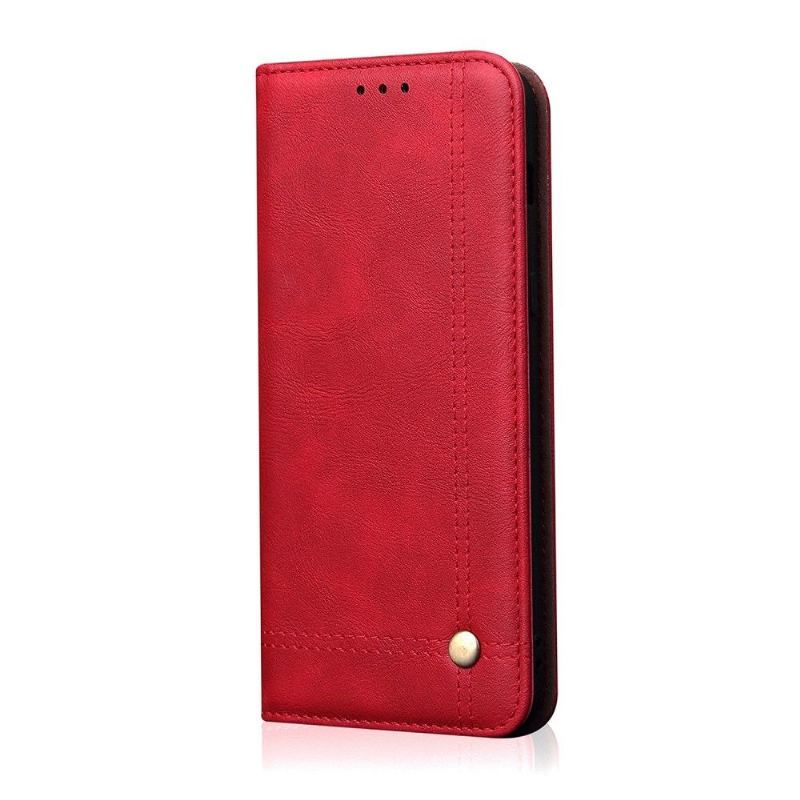 Etui Folio do Oppo A72 Classic Niebiańska Sztuczna Skóra