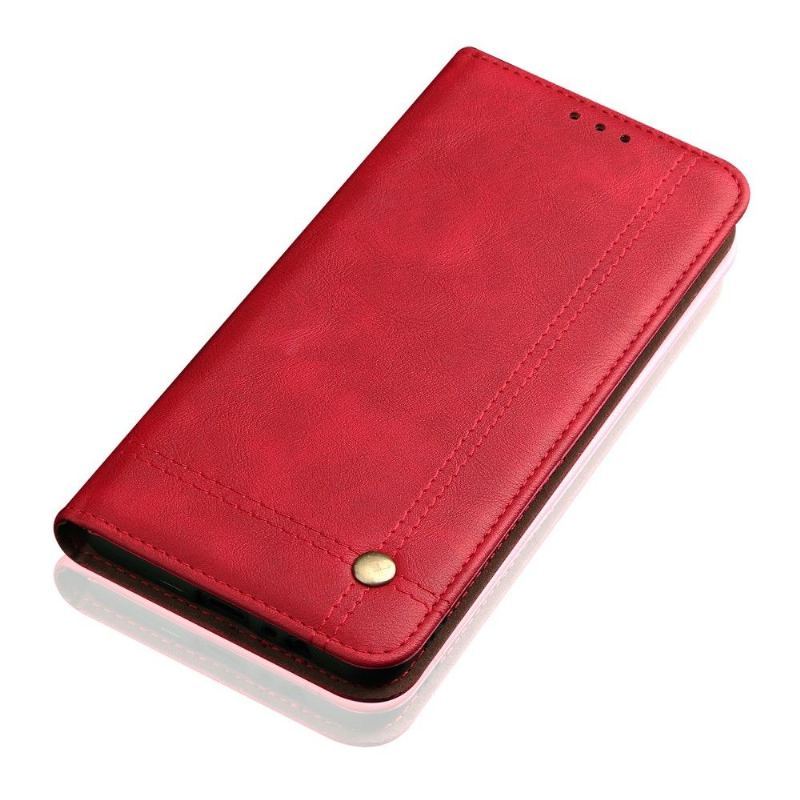 Etui Folio do Oppo A72 Classic Niebiańska Sztuczna Skóra