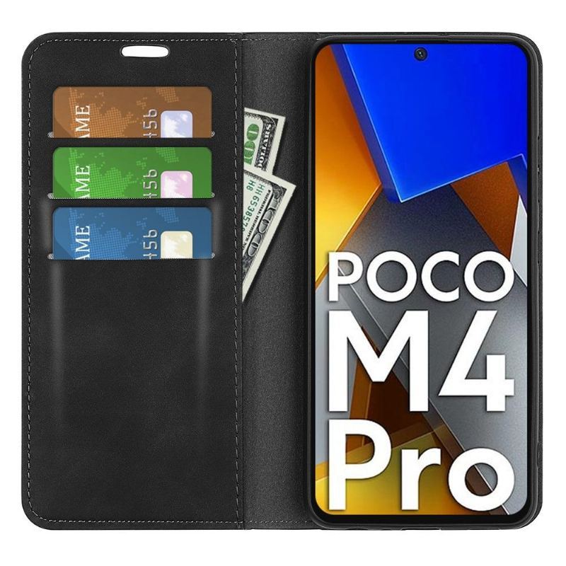 Etui do Poco M4 Pro 4G Faux Skórzany Stojak Funkcyjny