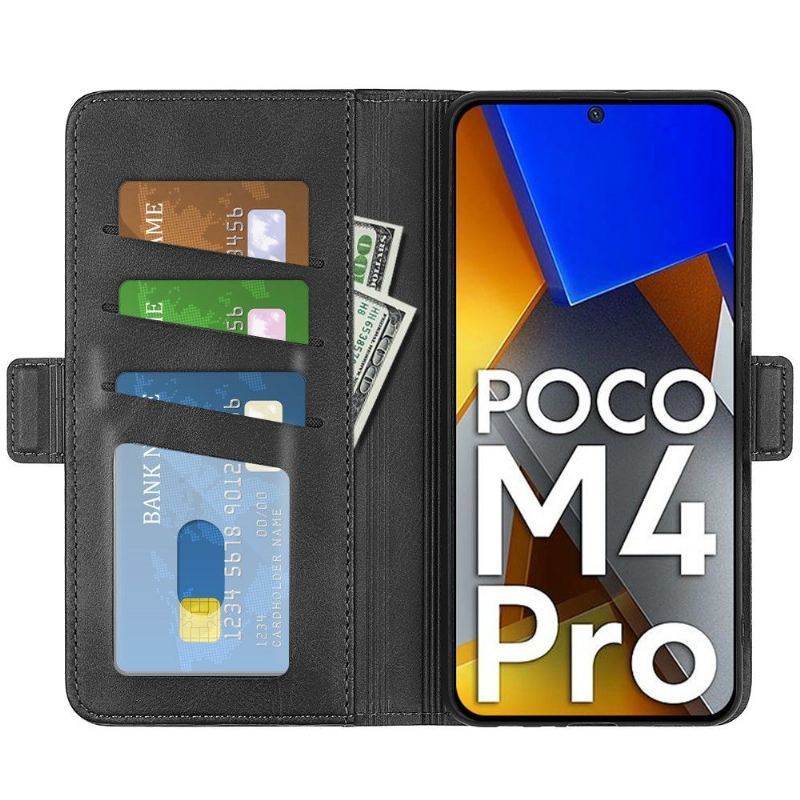 Etui do Poco M4 Pro 4G Portfel Matowy Pokrowiec Ze Sztucznej Skóry