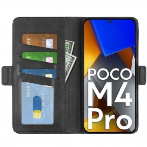 Etui do Poco M4 Pro 4G Portfel Matowy Pokrowiec Ze Sztucznej Skóry