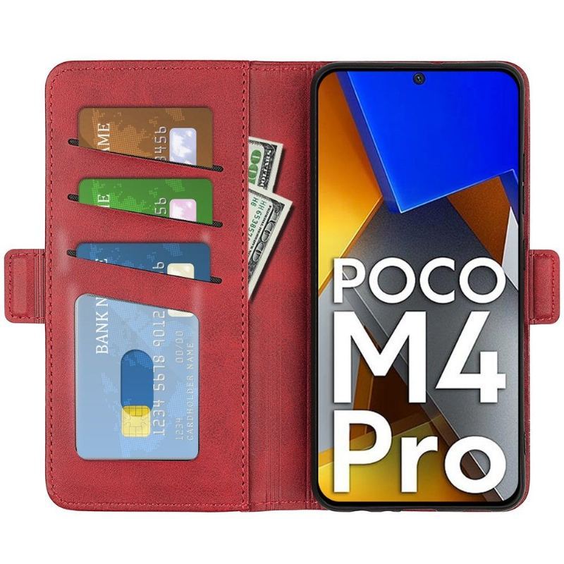 Etui do Poco M4 Pro 4G Portfel Matowy Pokrowiec Ze Sztucznej Skóry