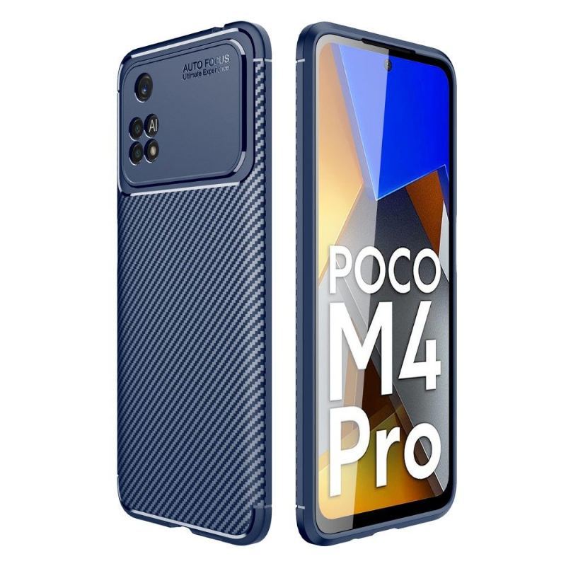 Etui do Poco M4 Pro 4G Styl Włókna Węglowego