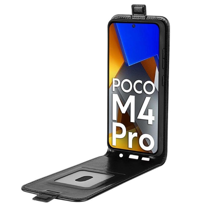 Etui Folio do Poco M4 Pro 4G Skórzany Futerał Ze Sztucznej Skóry W Pionie