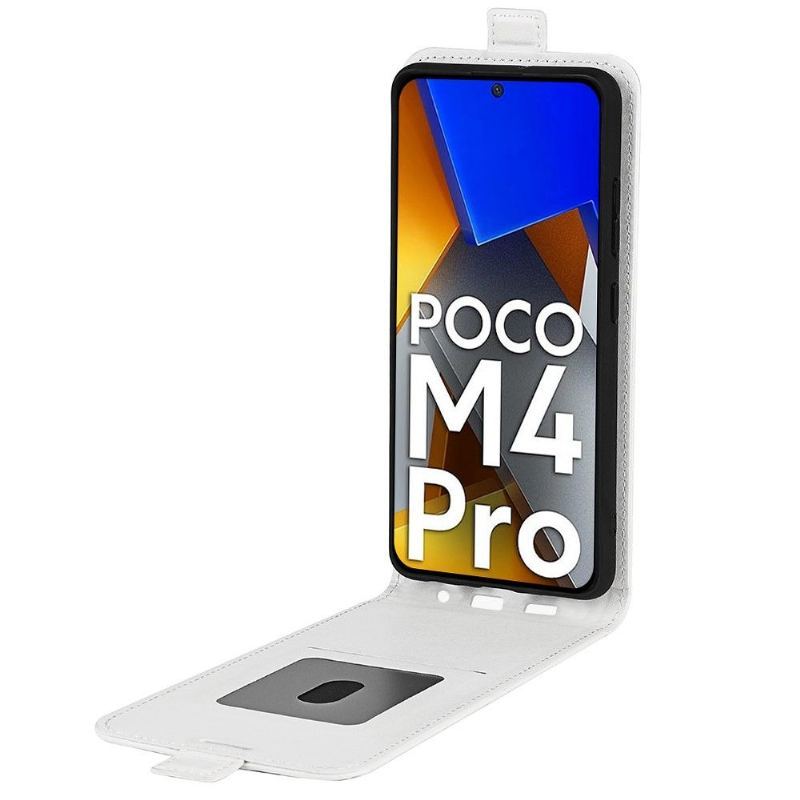 Etui Folio do Poco M4 Pro 4G Skórzany Futerał Ze Sztucznej Skóry W Pionie