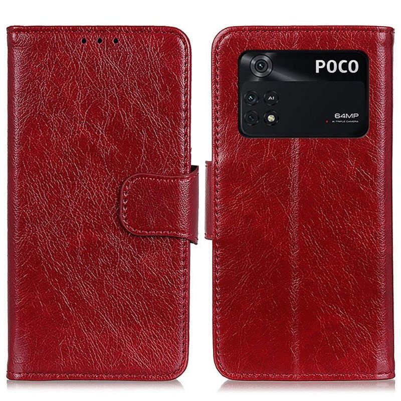 Etui Folio do Poco M4 Pro 4G Styl Skórzany