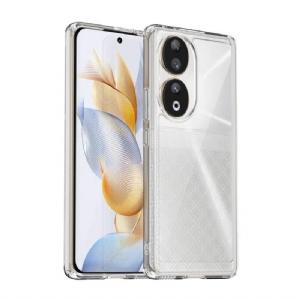 Etui do Honor 90 Akrylowe Krawędzie Silikonowe