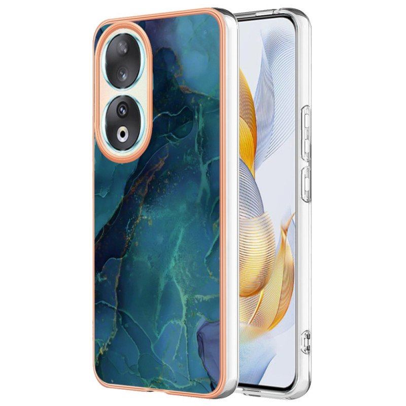 Etui do Honor 90 Kolorowy Marmur