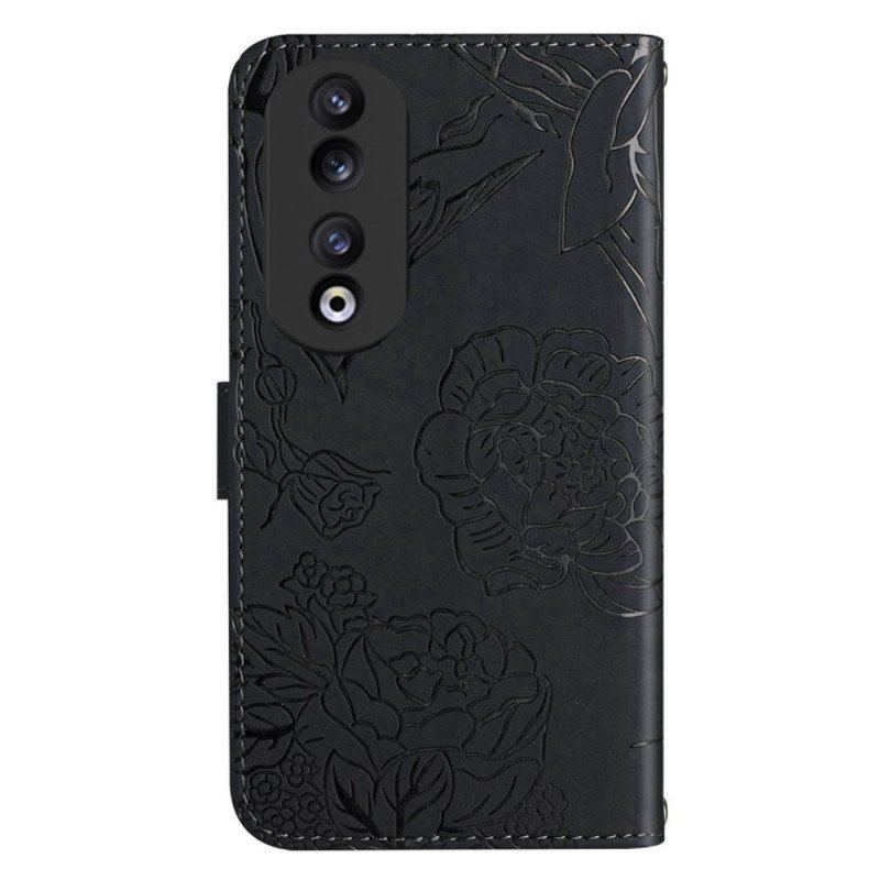 Etui Folio do Honor 90 Motyle I Smycz