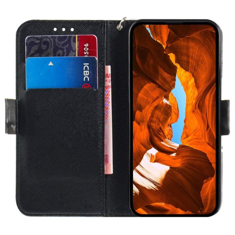 Etui Folio do Honor 90 z Łańcuch Wściekła Panda Z Paskiem