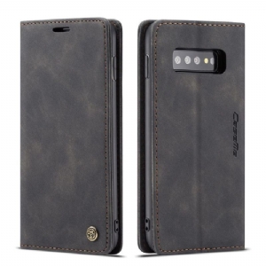 Case do Samsung Galaxy S10 Plus Biznes Premium Imitacja Skóry