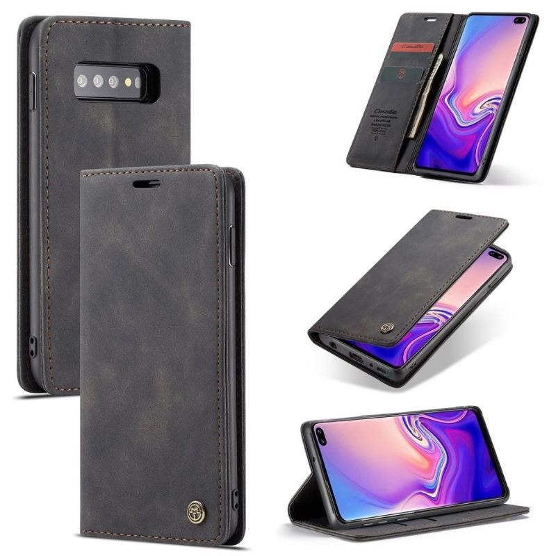 Case do Samsung Galaxy S10 Plus Biznes Premium Imitacja Skóry