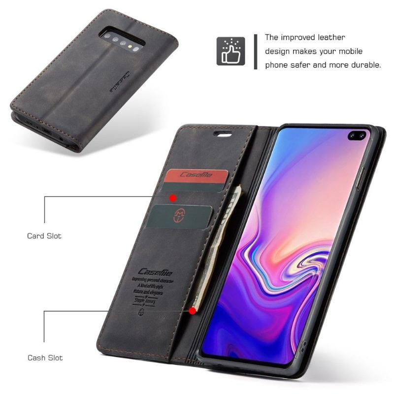 Case do Samsung Galaxy S10 Plus Biznes Premium Imitacja Skóry