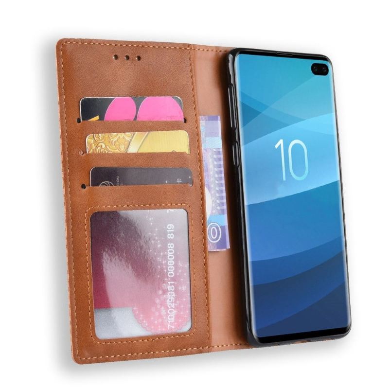 Case do Samsung Galaxy S10 Plus Biznes Skóra Styl Le Cirénius