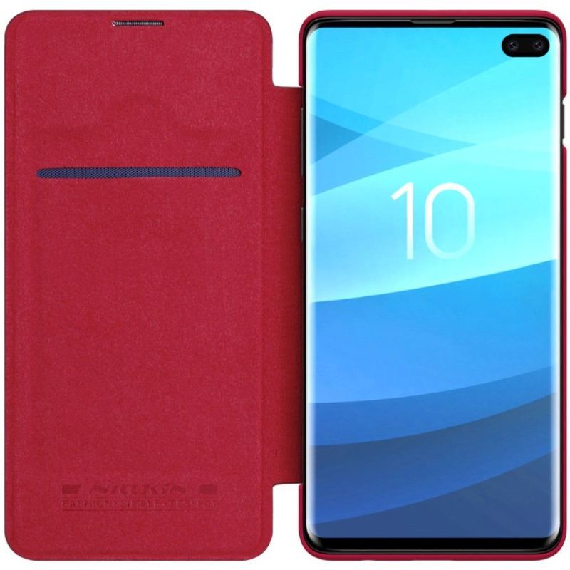 Case do Samsung Galaxy S10 Plus Nillkin Qin Skórzana Okładka