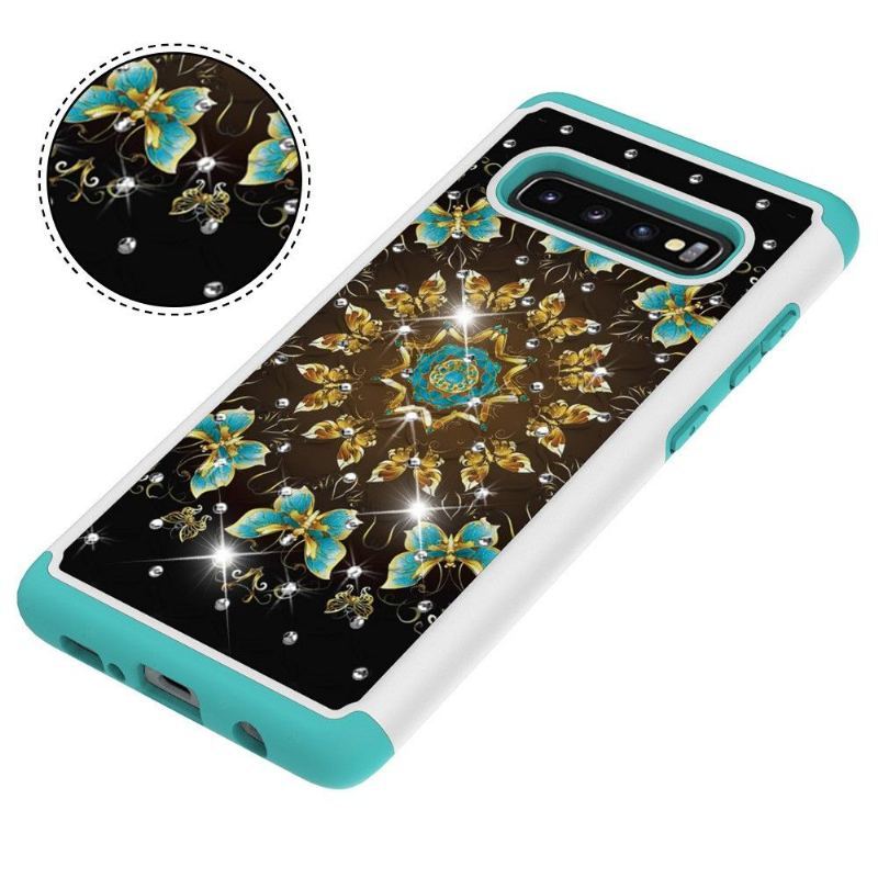 Etui do Samsung Galaxy S10 Plus Biznes Luksusowe Wiele Motyli