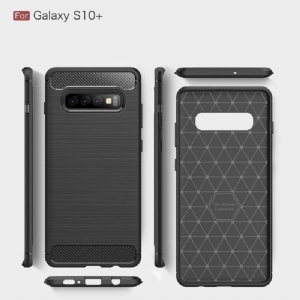 Etui do Samsung Galaxy S10 Plus Classic Carbon Brushed Gel