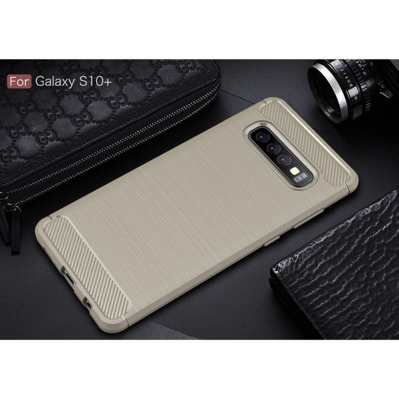 Etui do Samsung Galaxy S10 Plus Classic Carbon Brushed Gel