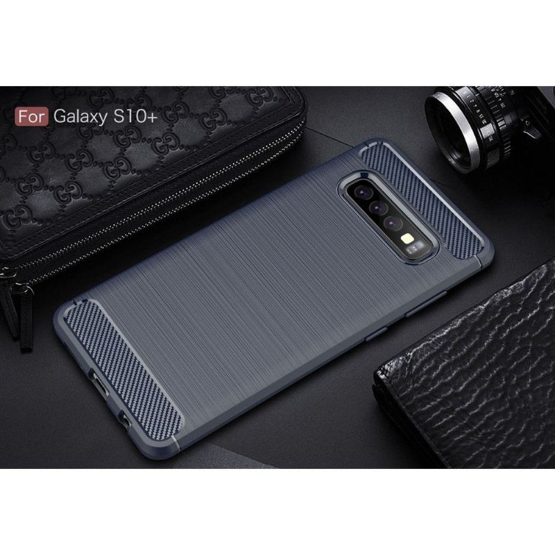 Etui do Samsung Galaxy S10 Plus Classic Carbon Brushed Gel