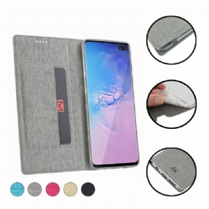 Etui do Samsung Galaxy S10 Plus Classic Obsługa Teksturowanych Nawiasów Klamrowych