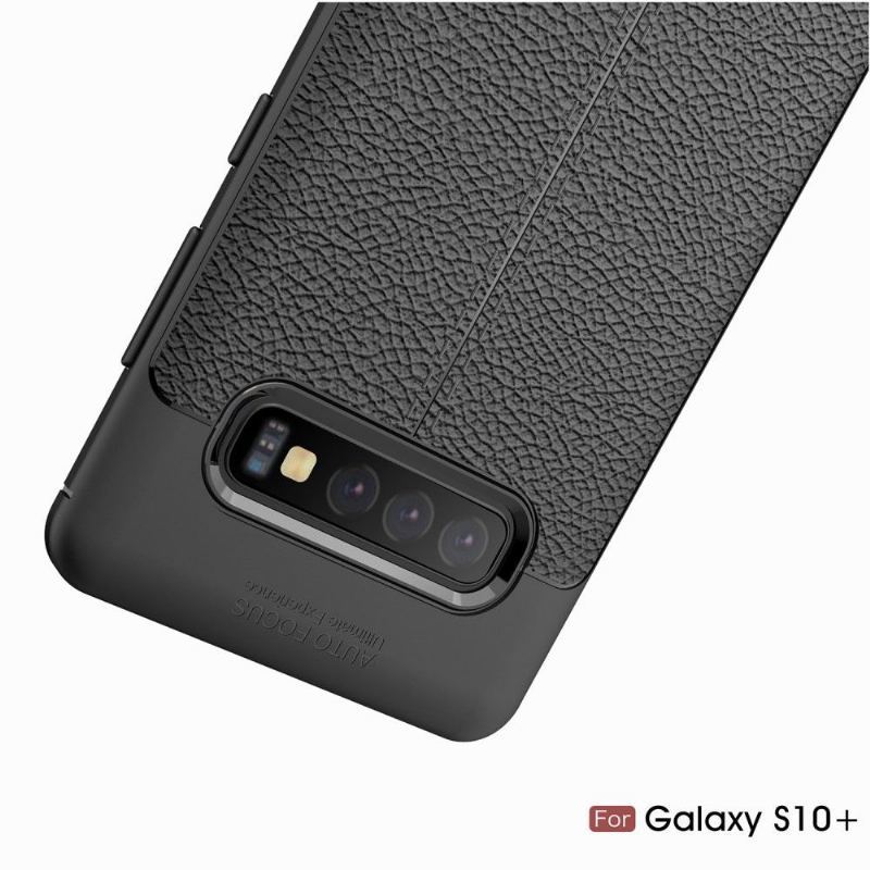 Etui do Samsung Galaxy S10 Plus Classic Żel Wykończeniowy Ze Sztucznej Skóry