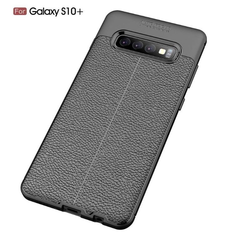 Etui do Samsung Galaxy S10 Plus Classic Żel Wykończeniowy Ze Sztucznej Skóry