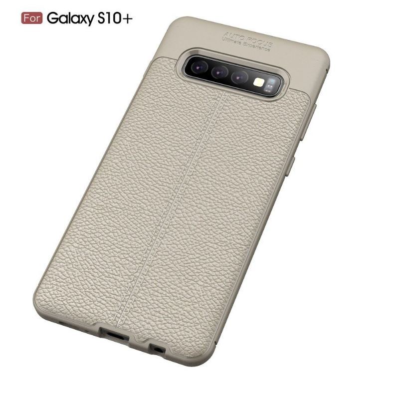 Etui do Samsung Galaxy S10 Plus Classic Żel Wykończeniowy Ze Sztucznej Skóry